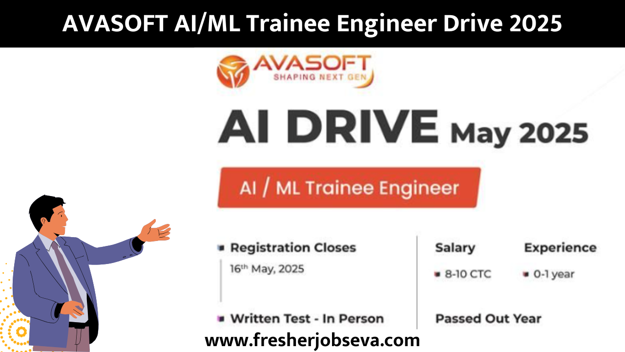 AVASOFT AI Drive 2025 fresherjobseva
