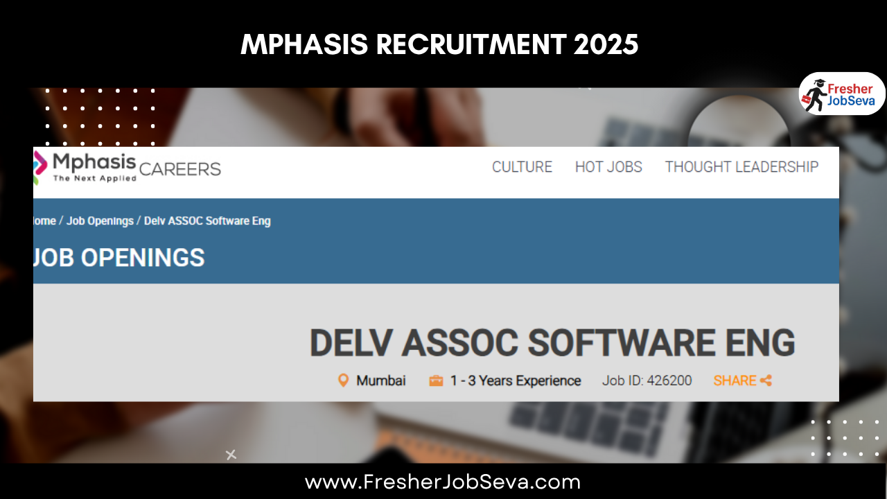 Mphasis Recruitment 2025