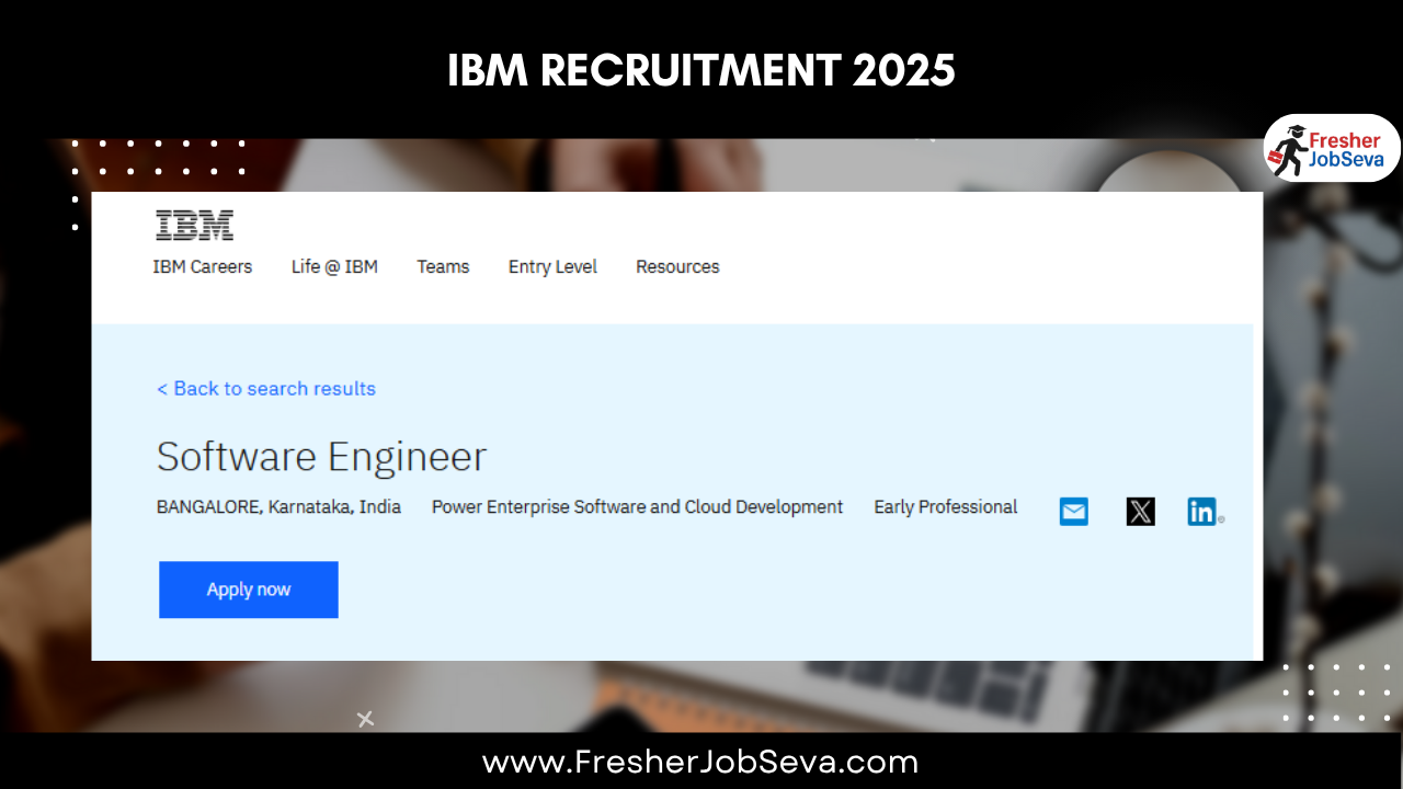 IBM Recruitment 2025