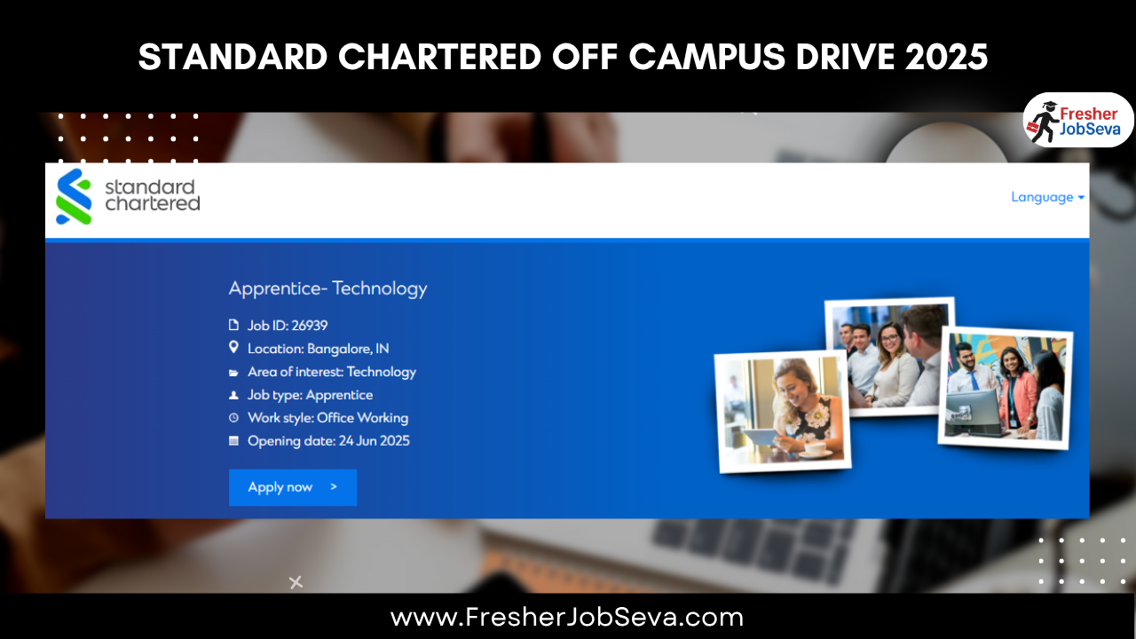 Standard Chartered Off Campus Drive 2025