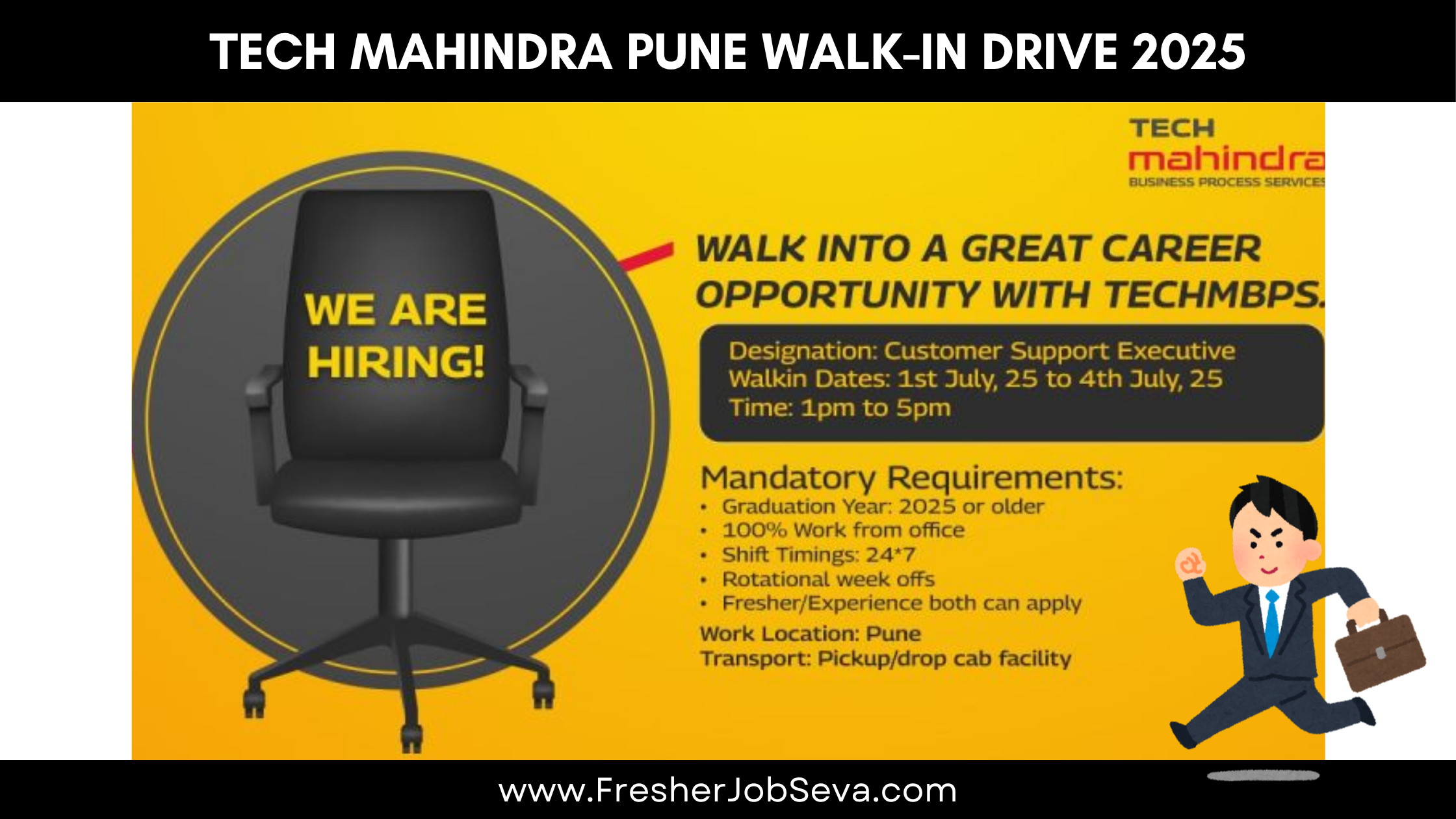 Tech Mahindra Walk-In Drive 2025