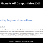 PhonePe Off Campus Drive 2025