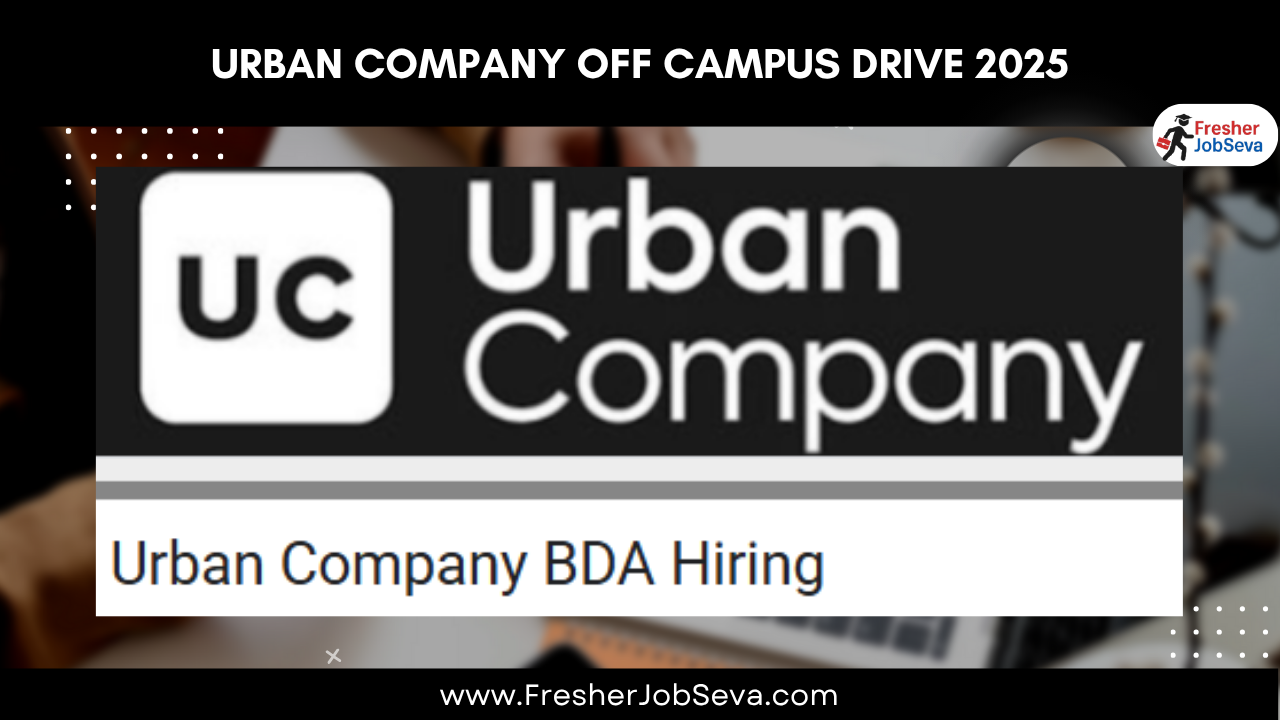 Urban Company Off Campus Drive 2025