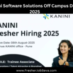 Kanini Software Solutions Off Campus Drive 2025