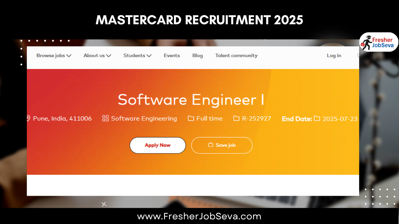 Mastercard Recruitment 2025