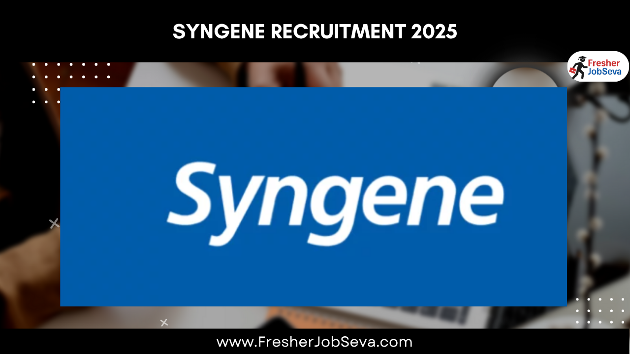 Syngene Recruitment 2025