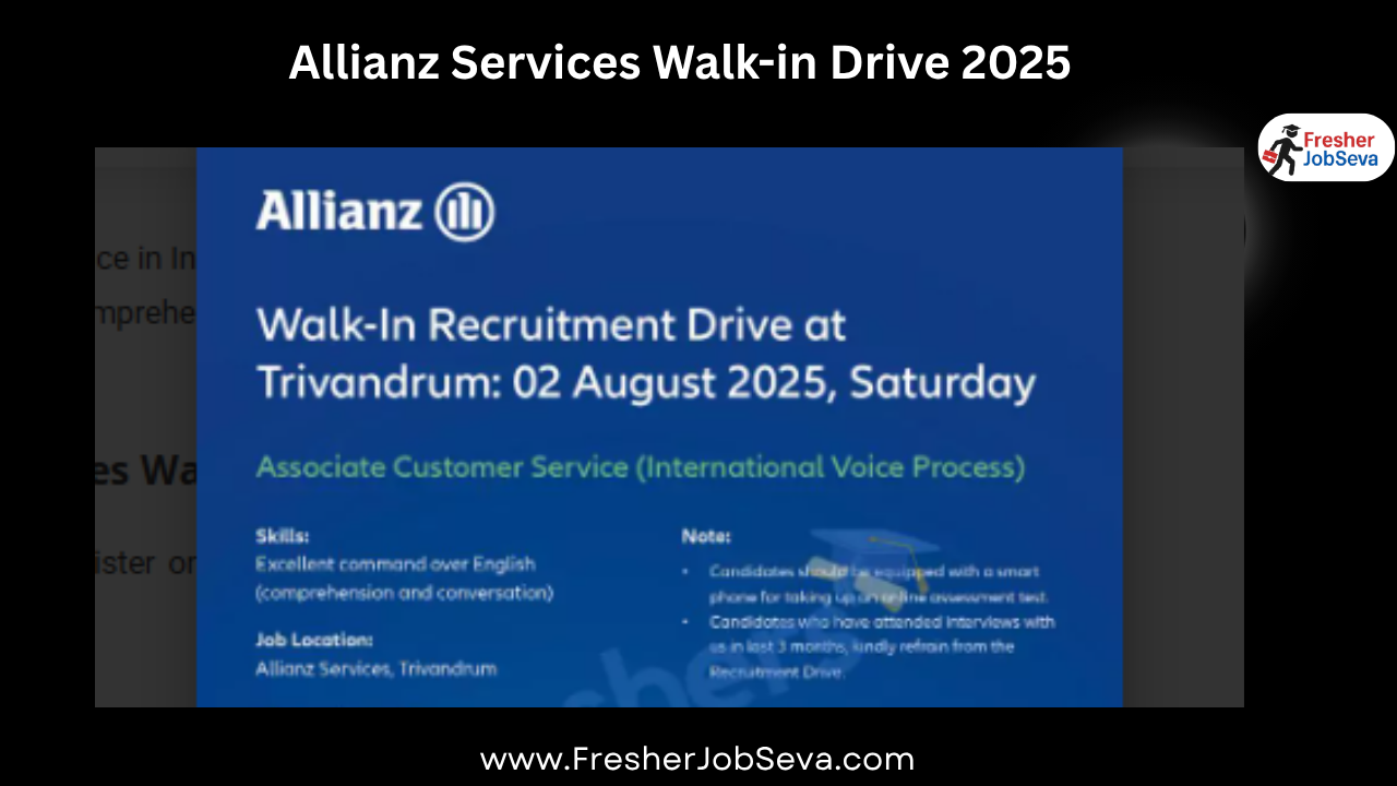 Allianz Services Walk-in Drive 2025