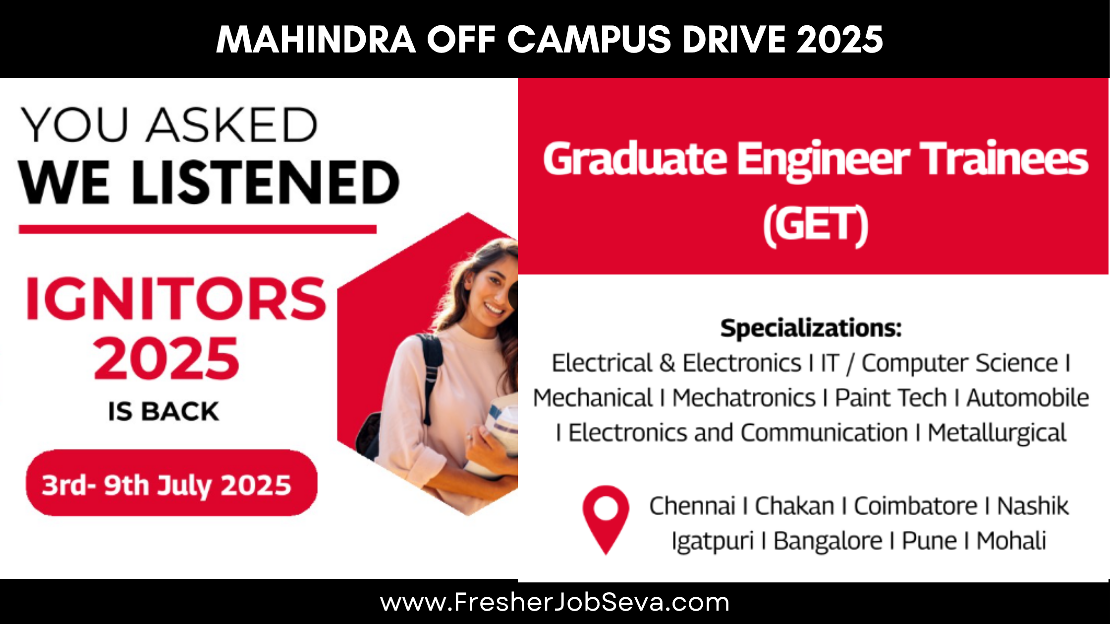 Mahindra Off Campus Drive 2025