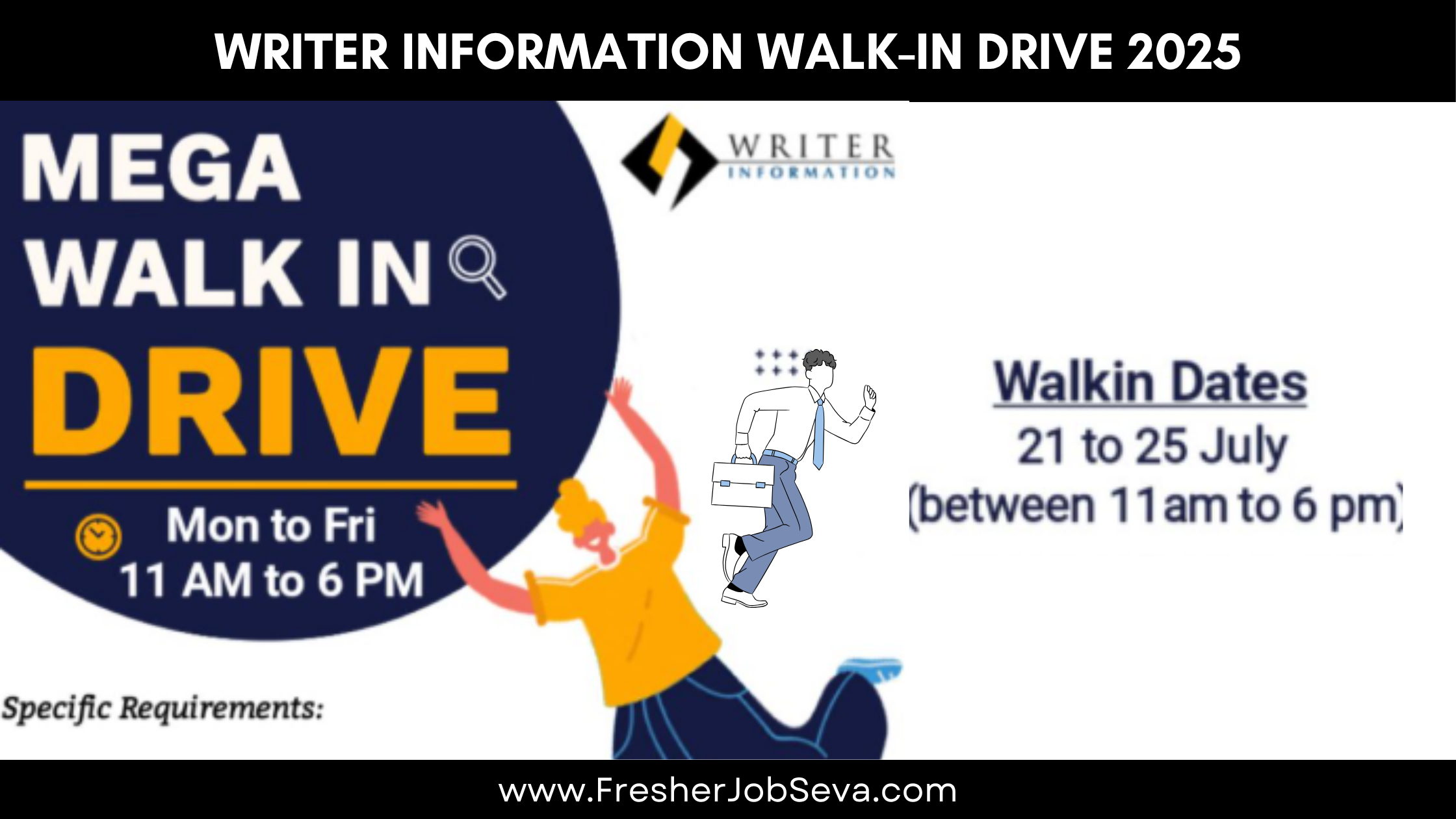 Writer Information Walk-In Drive 2025