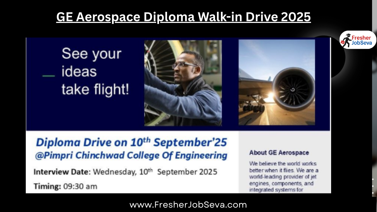 GE Aerospace Diploma Walk-in Drive 2025