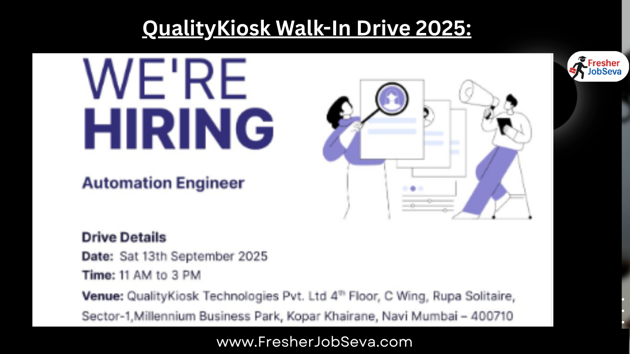 QualityKiosk Walk-In Drive Mumbai 2025