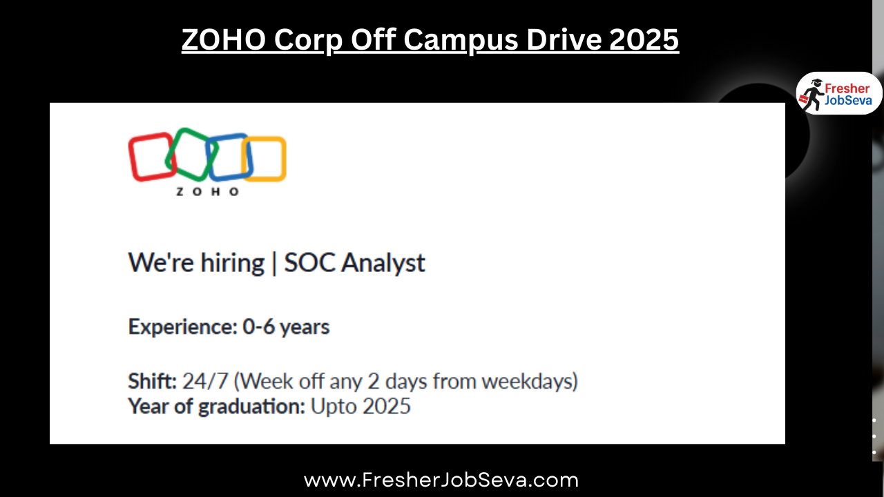 ZOHO Corp Off Campus Drive 2025