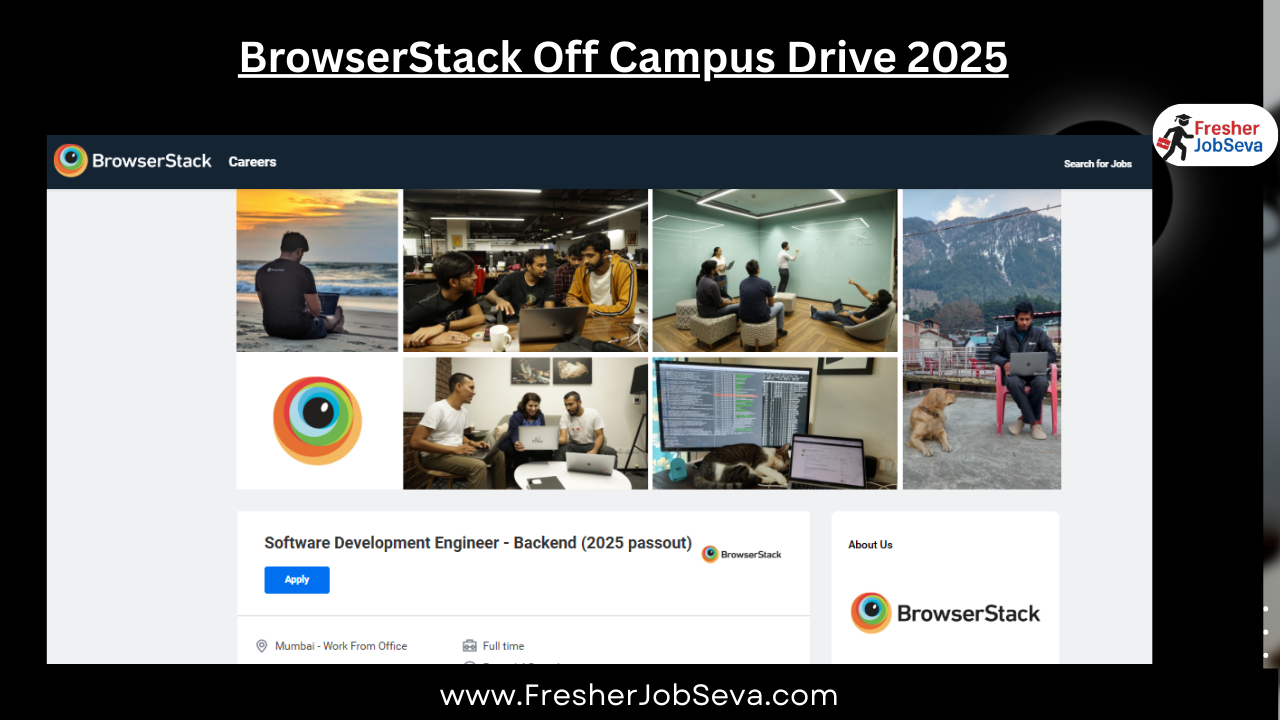 BrowserStack Off Campus Drive 2025