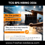 TCS BPS Hiring 2026 Fresherjobseva