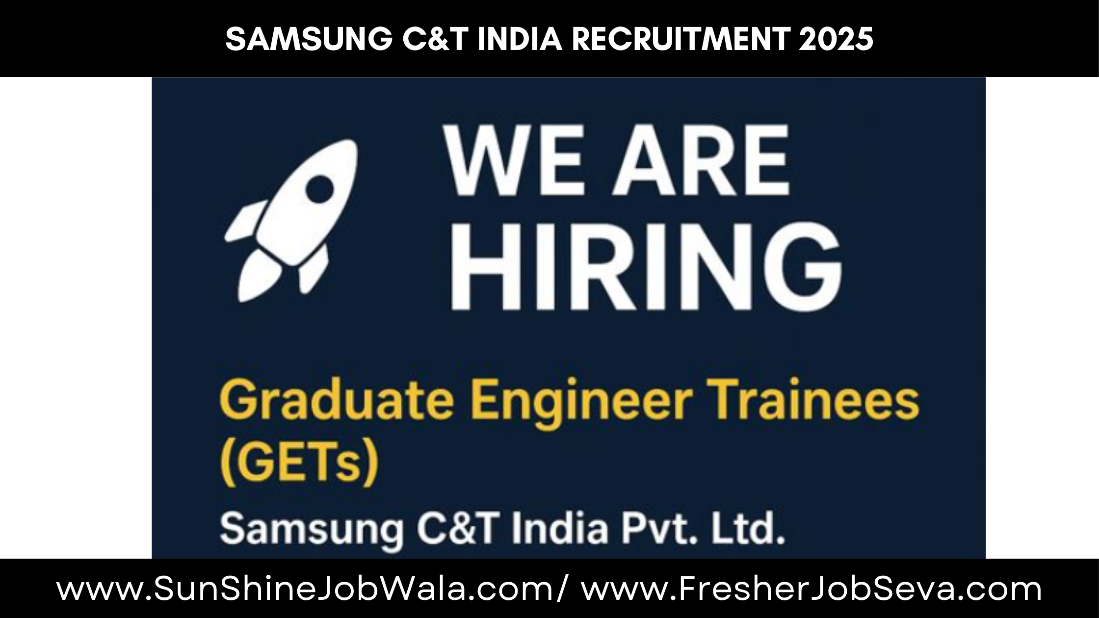 Samsung C&T India Recruitment 2025