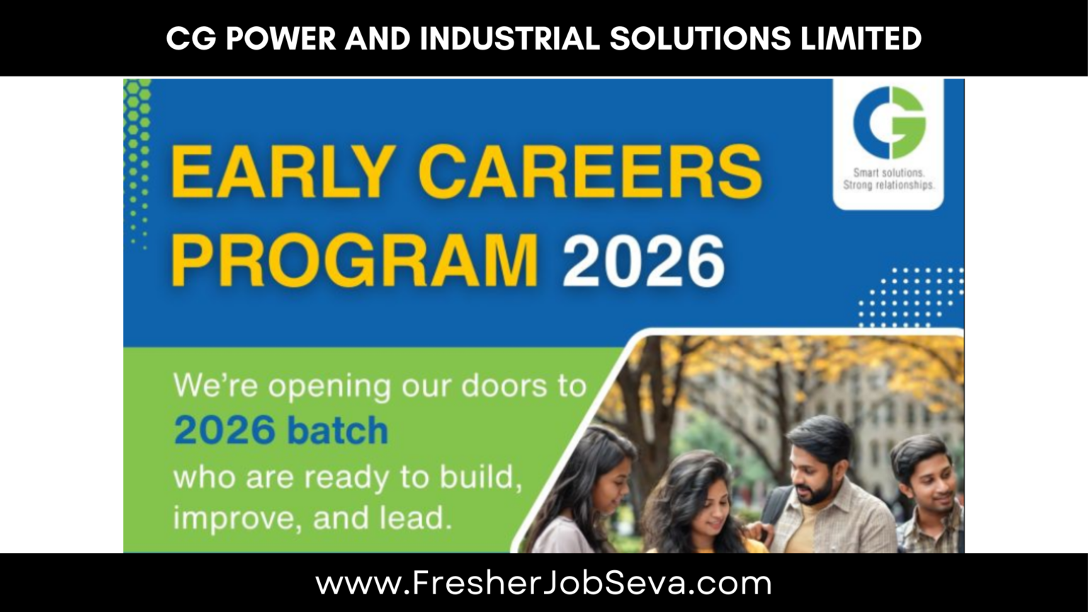 CG Power and Industrial Solutions Limited Careers Program 2026 | Hiring ...