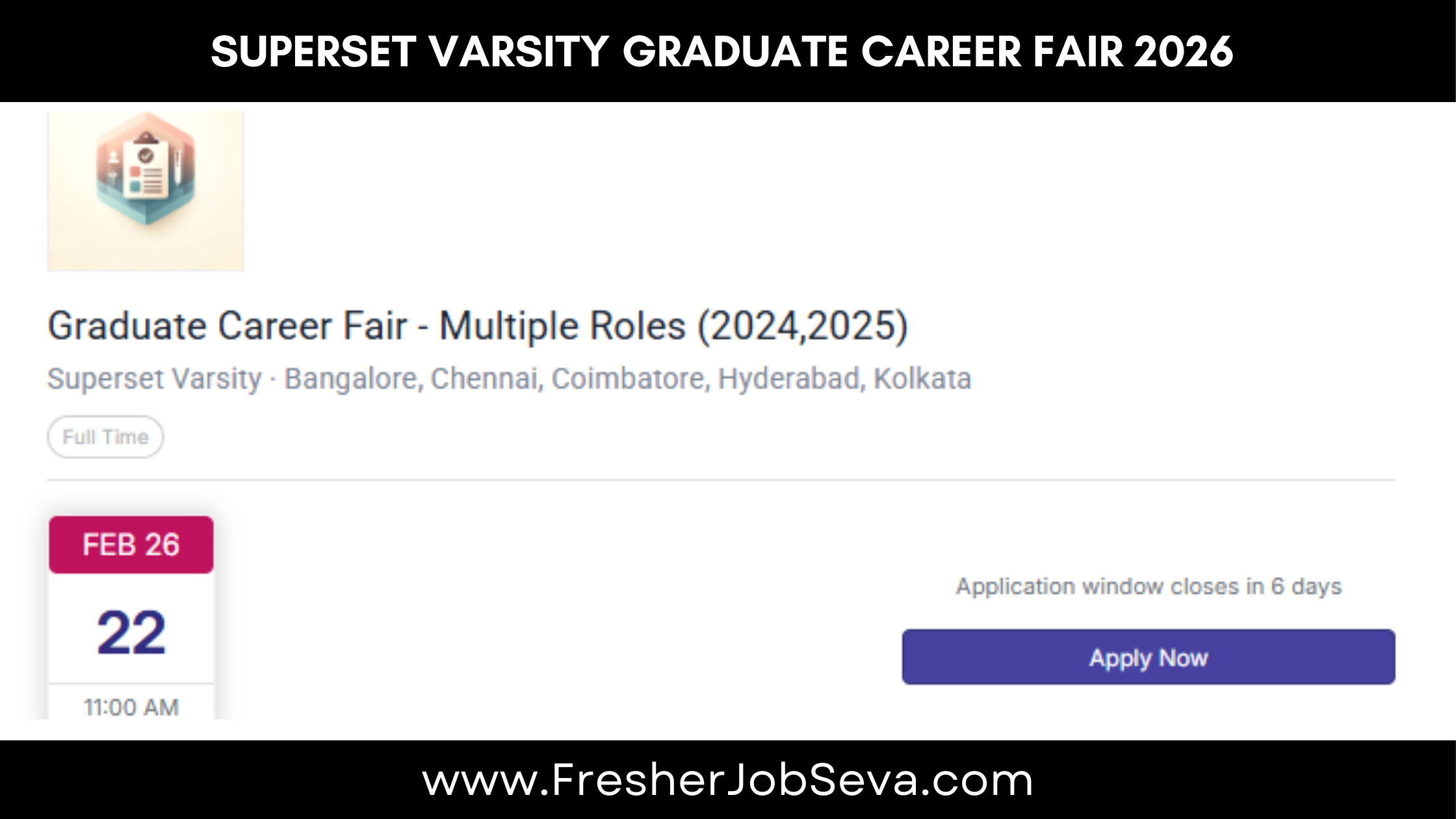 Superset Varsity Graduate Career Fair 2026