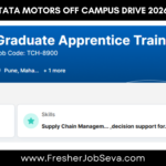 Tata Motors Off Campus Drive 2026