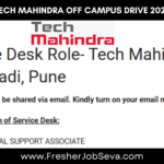 Tech Mahindra Off Campus Drive 2026