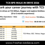 TCS BPS Walk-In Drive 2026