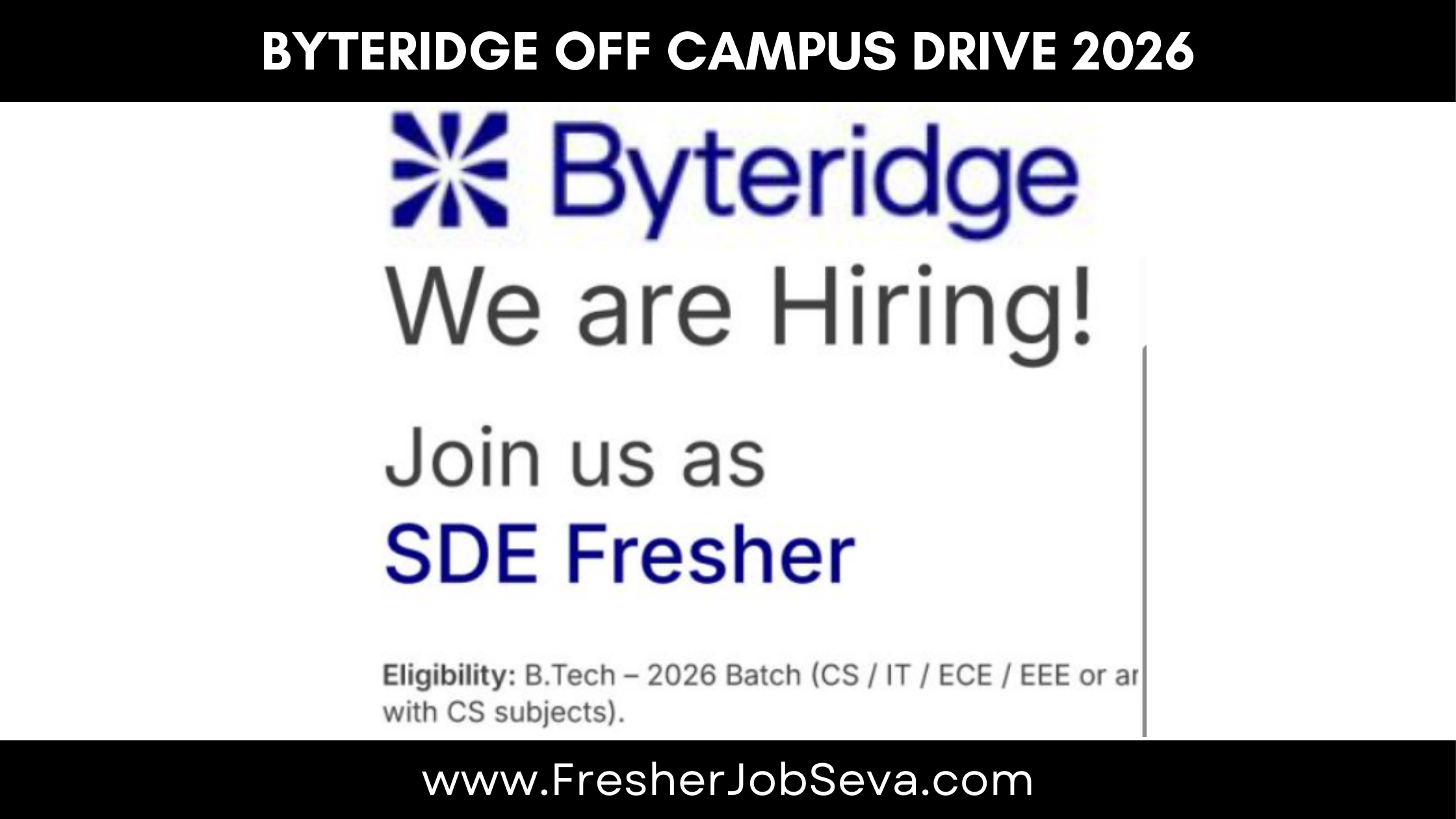 Byteridge Off Campus Drive 2026