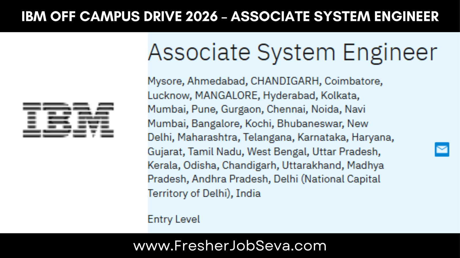 IBM Off Campus Drive 2026 | Associate System Engineer | Opportunity For ...