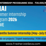 NHAI Summer Internship Programme 2026 – ₹20,000/Month Stipend