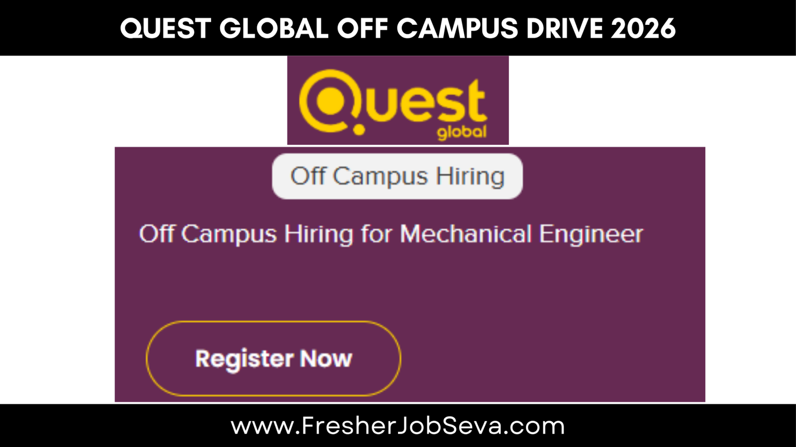 QuEST Global Off Campus Drive 2026 | Trainee Engineer | Mechanical ...