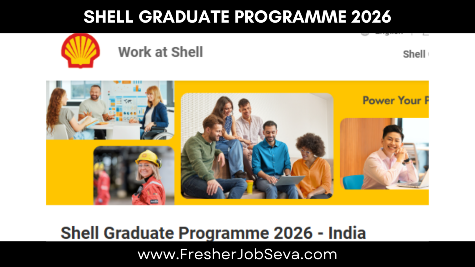 Shell Professional Onboarding Program Shell Freshers Graduate Program 2026 | Across India | Golden ...