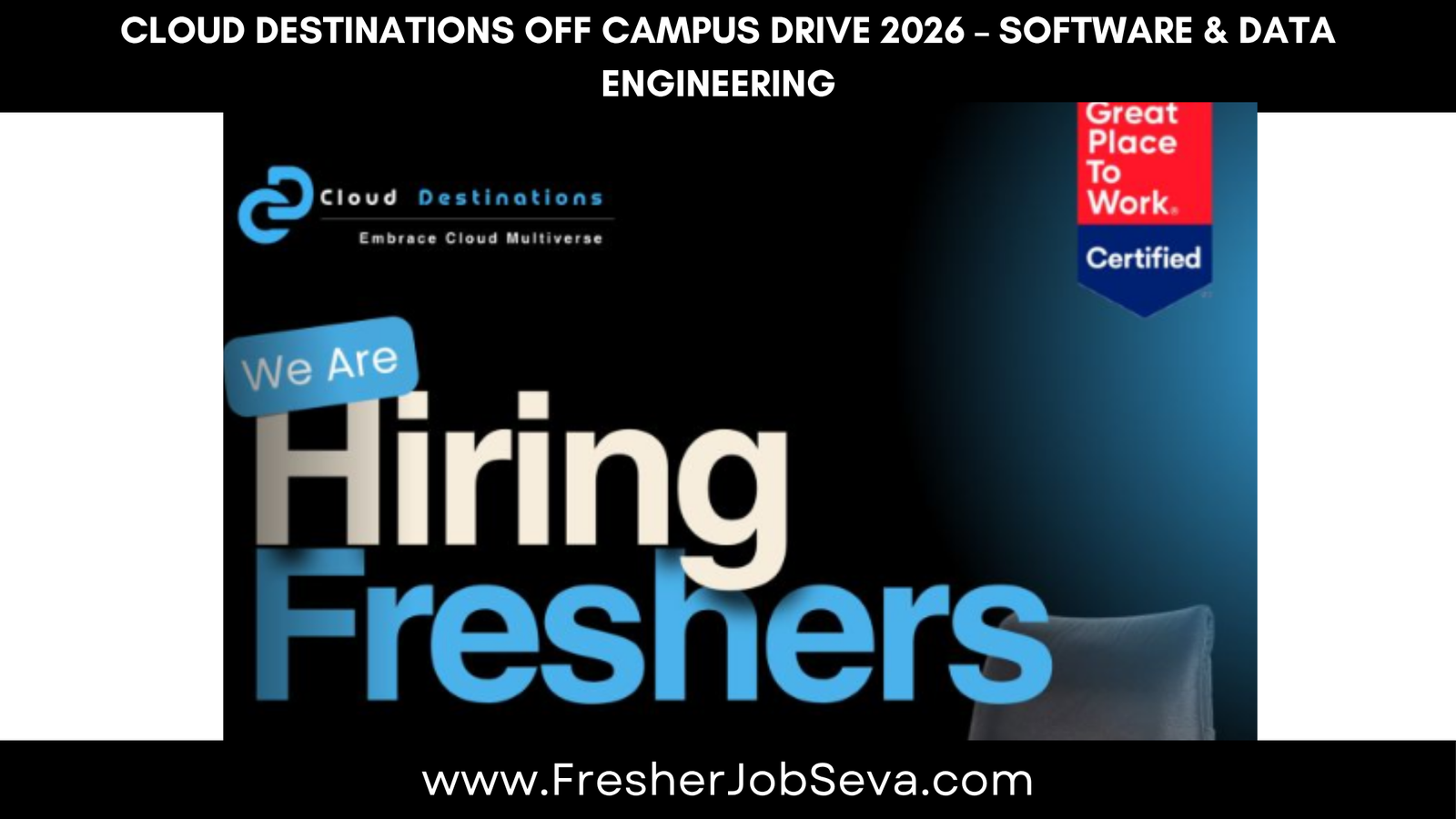 Cloud Destinations Off Campus Drive 2026 | Software & Data Engineering ...