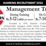 Hawkins Recruitment 2026 – Management Trainee