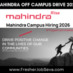 Mahindra Off Campus Drive 2026