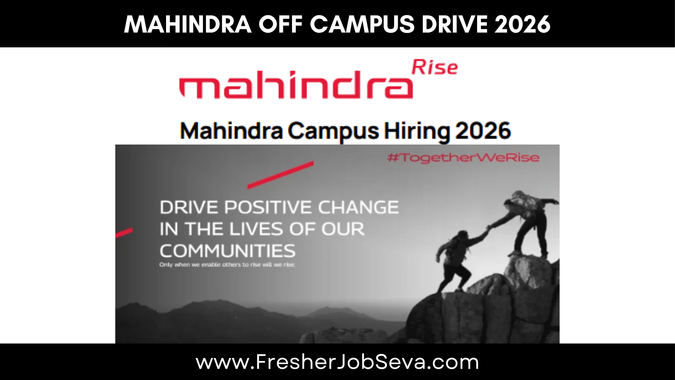 Mahindra Off Campus Drive 2026