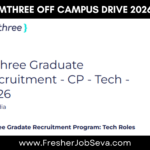 mthree Off Campus Drive 2026 – Graduate Tech Roles | ₹9.15 LPA