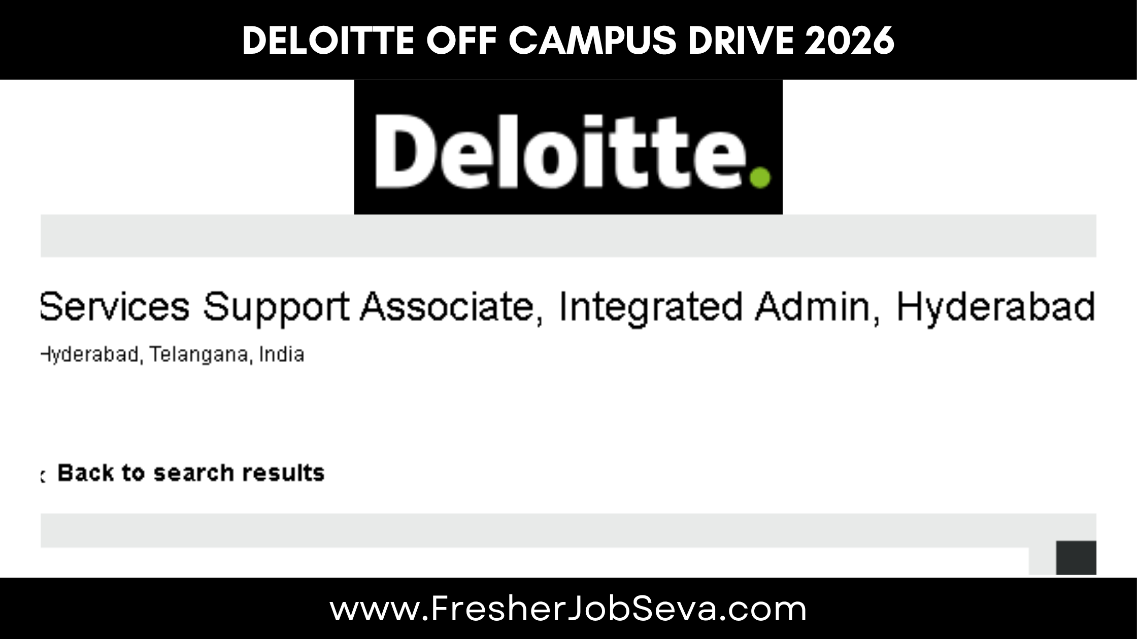 Deloitte Off Campus Drive 2026