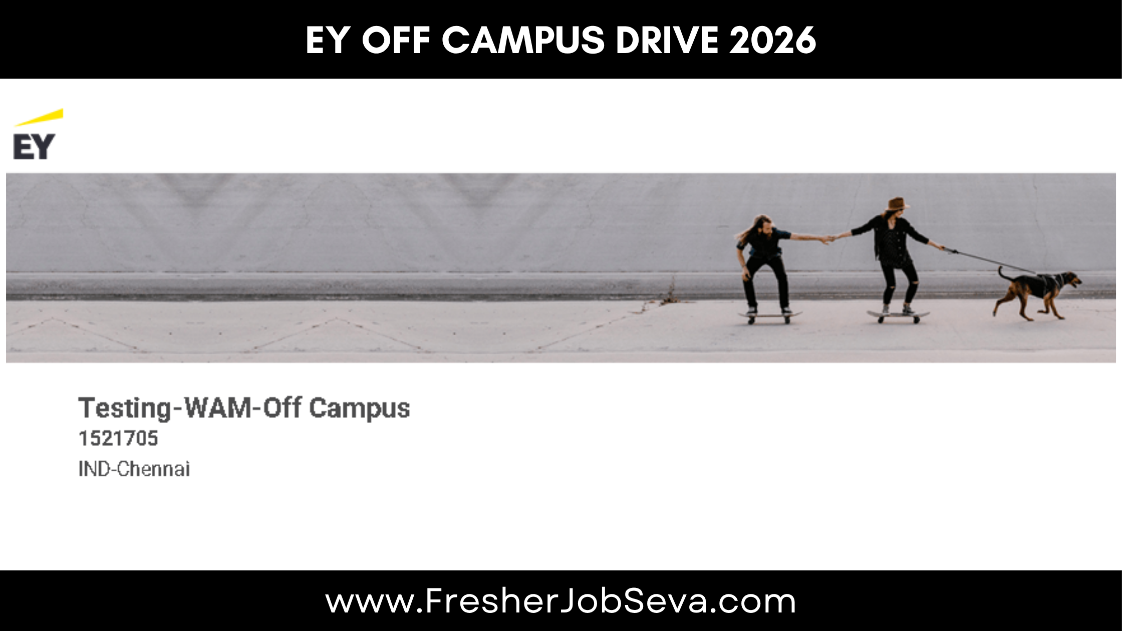 EY Off Campus Drive 2026 – Testing (WAM) | Freshers & Experienced