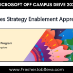 Microsoft Off Campus Drive 2026 – Sales Strategy Enablement Apprentice