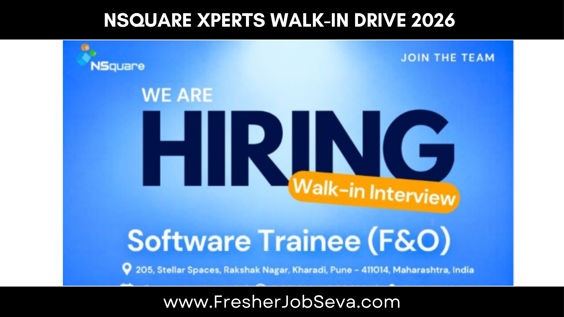 NSquare Xperts Walk-In Drive 2026