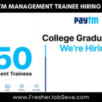 Paytm Management Trainee Hiring 2026