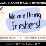QualityKiosk Walk-In Drive 2026 – Digital Quality Engineer (Software Testing)