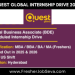 Quest Global Internship Drive 2026 – Global Business Associate (BDE)