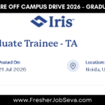 Iris Software Off Campus Drive 2026 – Graduate Trainee | Freshers | Noida