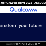 Qualcomm Off Campus Drive 2026 – Associate Engineer | Freshers