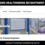 Siemens Healthineers Recruitment 2026 – Software Trainee Engineer