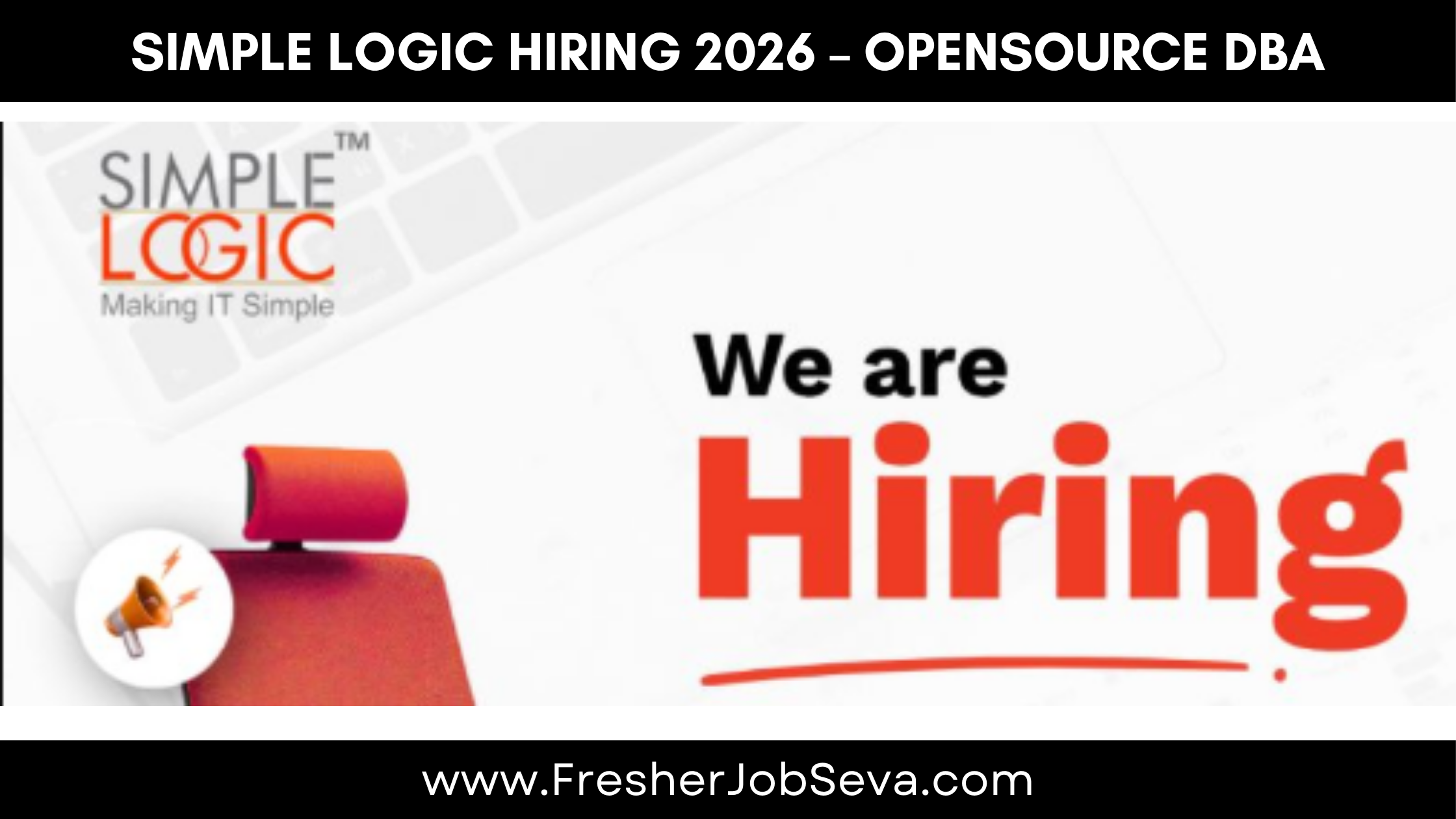 Simple Logic Hiring 2026 – OpenSource DBA