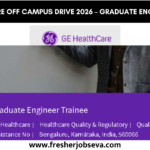 GE Healthcare Off Campus Drive 2026 – Graduate Engineer Trainee