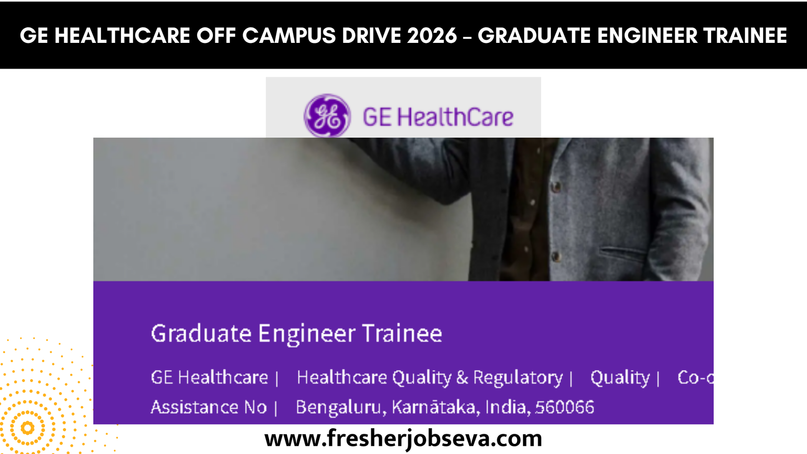 GE Healthcare Off Campus Drive 2026 – Graduate Engineer Trainee