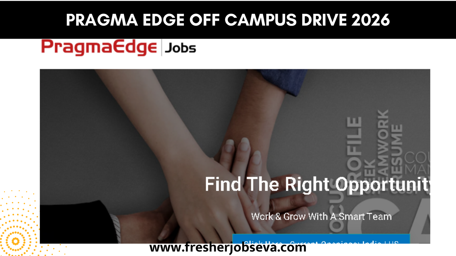 Pragma Edge Off Campus Drive 2026 – Graduate Software Engineer Trainee