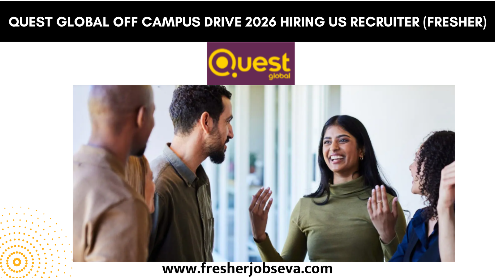 QuEST Global Off Campus Drive 2026 Hiring US Recruiter (Fresher)
